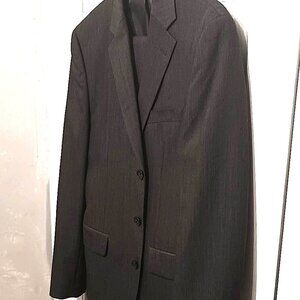 Perry Ellis Portfolio Men 2 Piece Gray Suit   36R